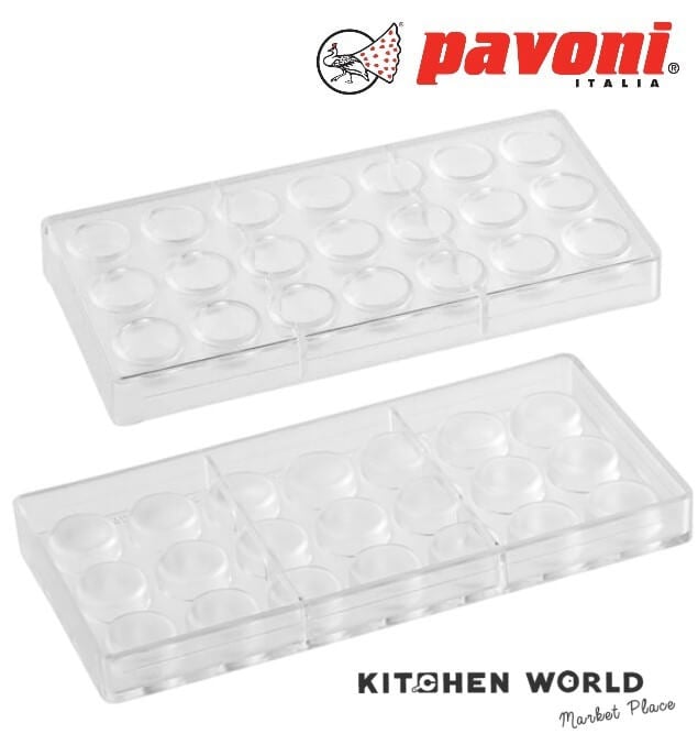 พิมพ์อบขนมโพลีคาร์บอเนตทรงกลม PAVONI PC113FR 21 ช่อง